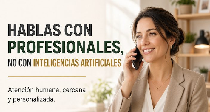 En Disonica hablas con profesionales, no con inteligencias artificiales.